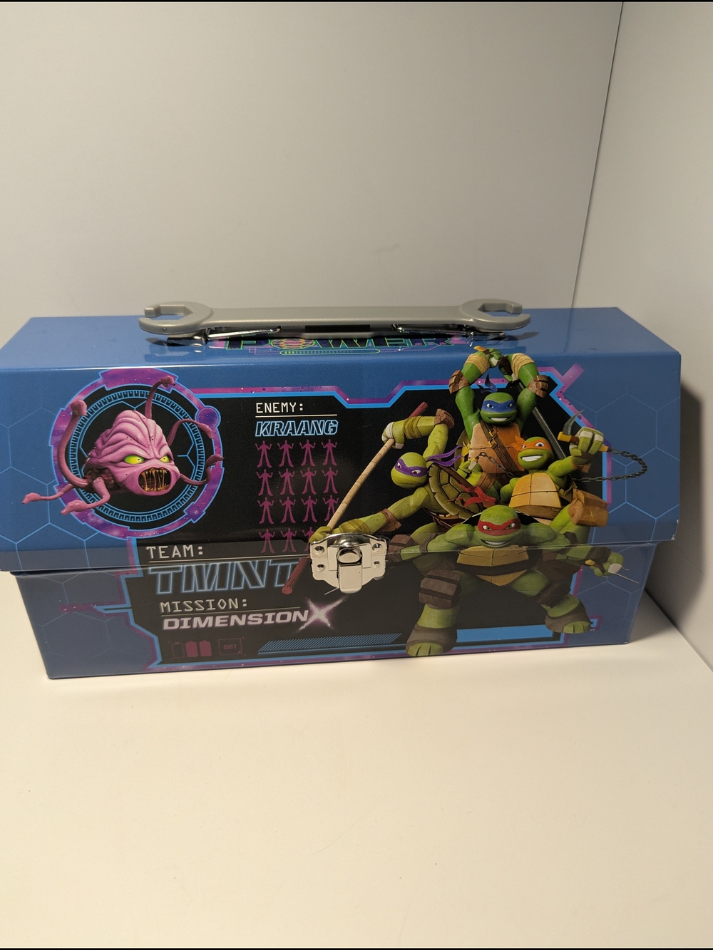 Nickelodeon Teenage Mutant Ninja Turtles Blue Metal Lunchbox